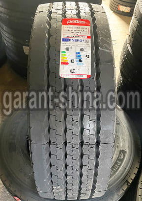 Petlas Progreen NH100 (прицепная) 245/70 R19.5 141/140J 16PR - Фото реального протектора с этикеткой